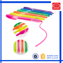 High quality multi color retractable fluorescent marker pen